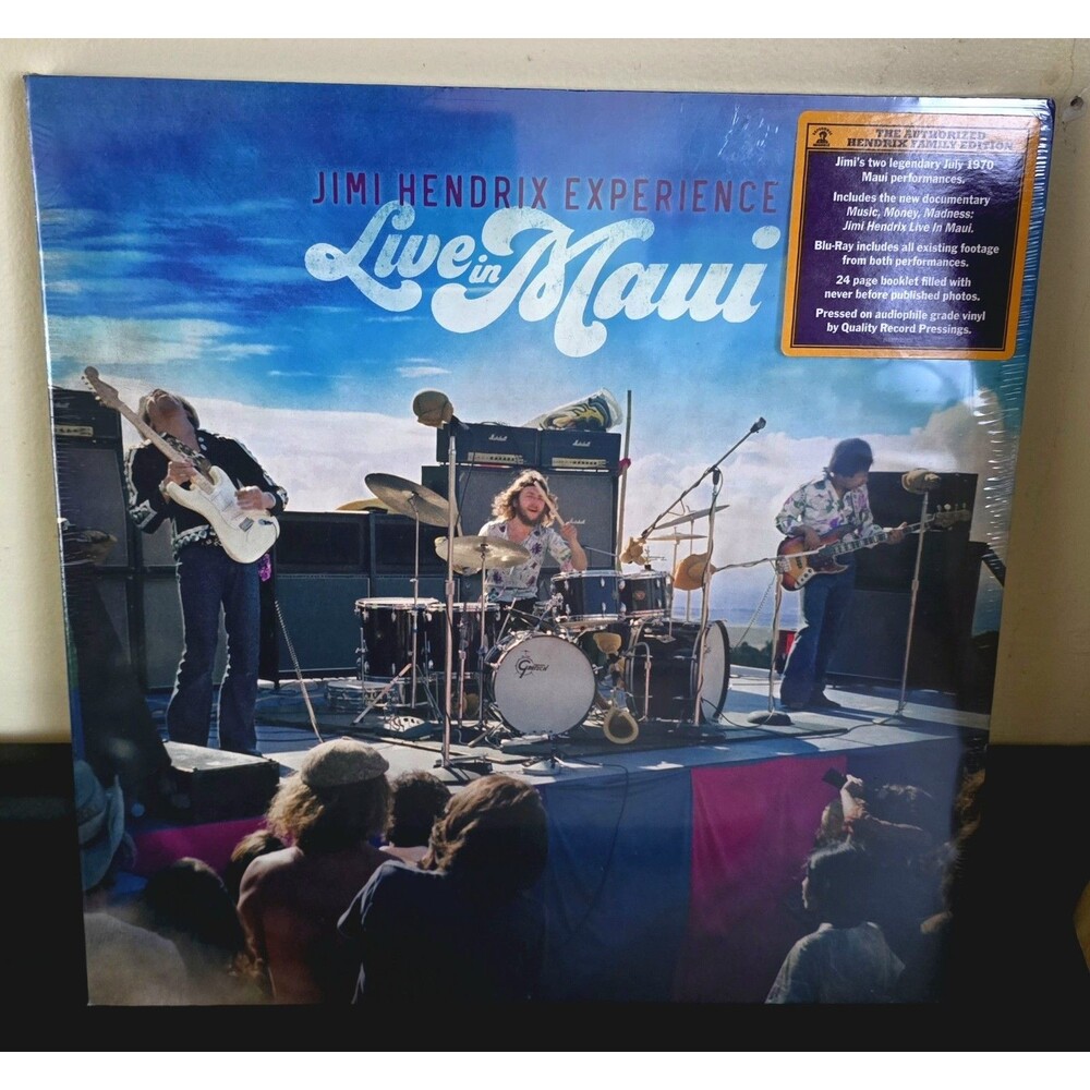 The Jimi Hendrix Experience "Live in Maui" 3LP Vinyl SEALED Box Set Bluray- Book